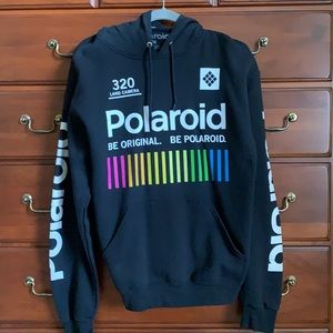 Black Unisex Polaroid Hoodie